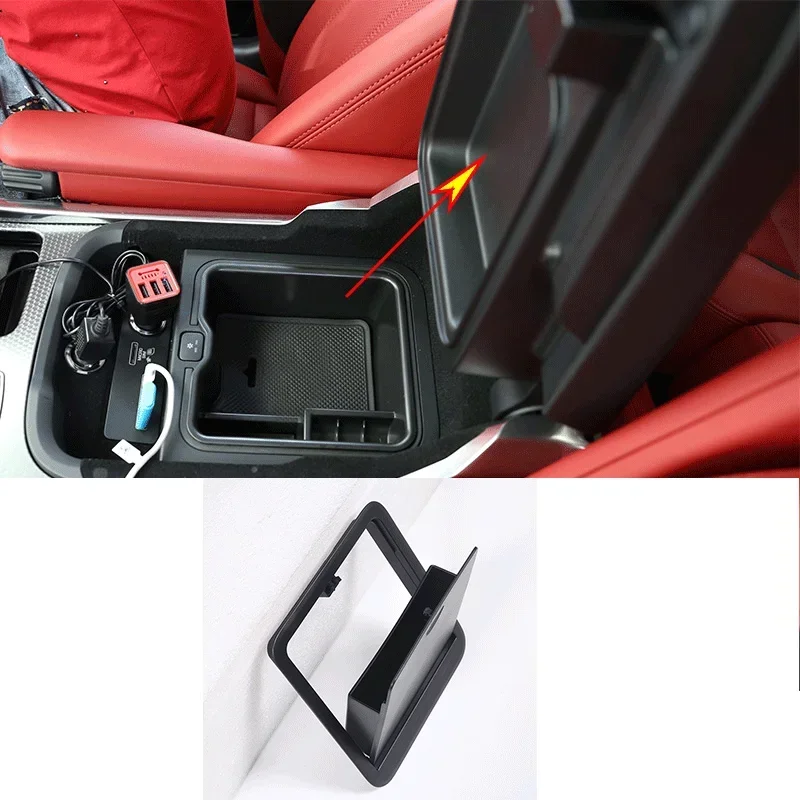 

For 2018-2022 Land rover Range Rover Vogue ABS Black car styling Car Armrest Box Privacy Storage Box Car Interior Accessories