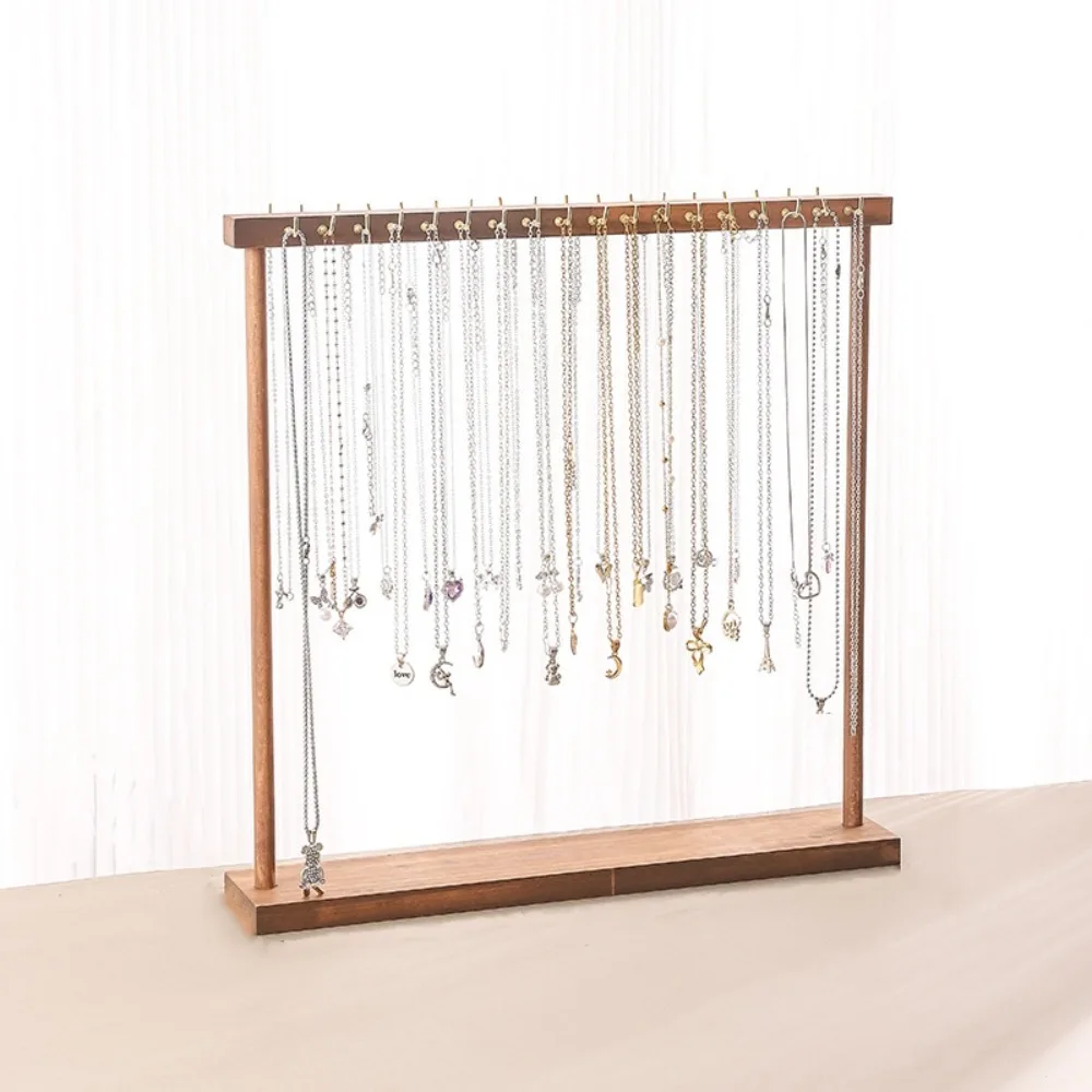 

Wooden Jewelry Organizer Storage Rack Exquisite Design Jewelry Display Stand Support Stand Necklace Holder Necklace Hanging Rack