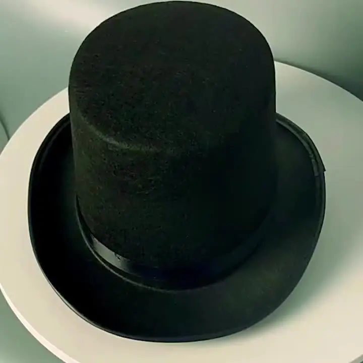 Retro Top Hat Magician Costume Cosplay Halloween Props Party Supplies Steampunk Circus Ringmaste Role for Play Men Women