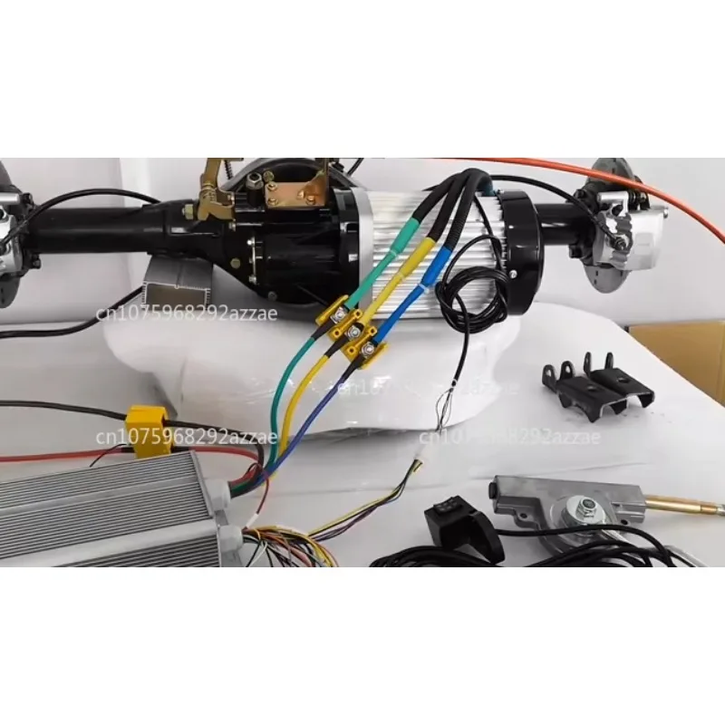 Electric Tricycle Rear Axle Assembly 60v72v3000w High Power Motor All-in-one Oil Brake Disc Brake Restoration Drive