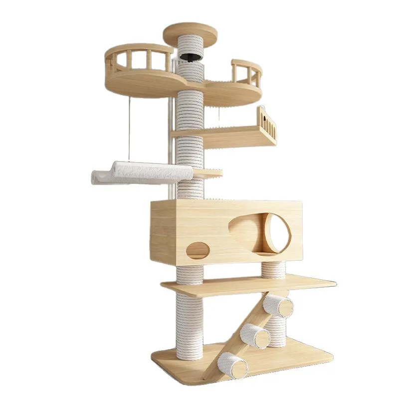 

Customizable cat climbing frame, Tongtian pillar, multi-layer solid wood paper tube, does not take up space