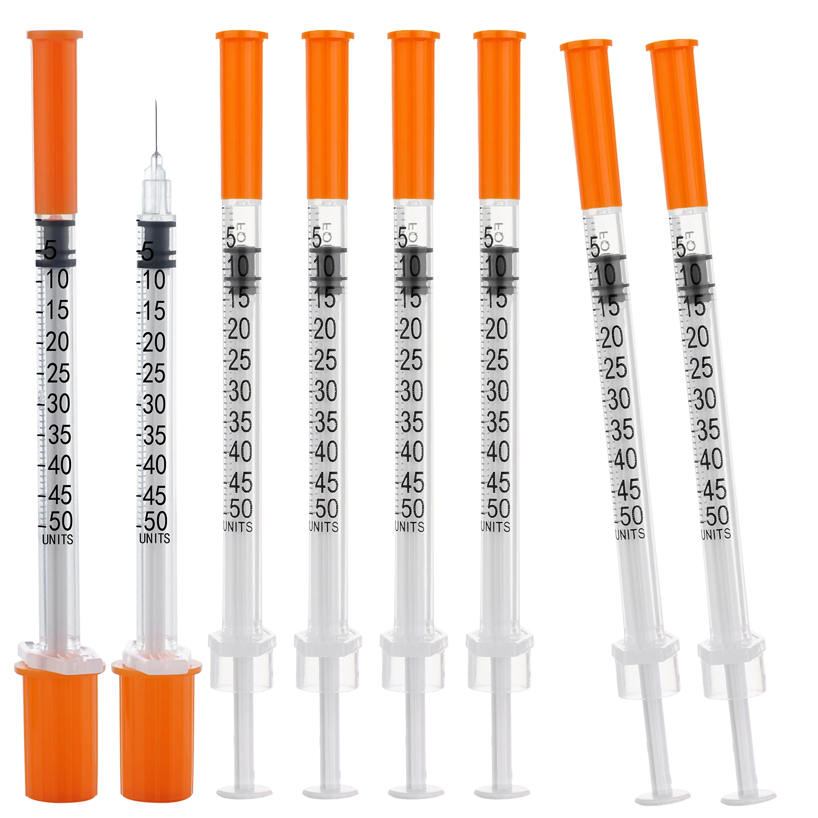 

0.5ml/cc Insulin Syringe Disposable Syringe with Needle, Sterile Individually Packed for Pets, Lab Use