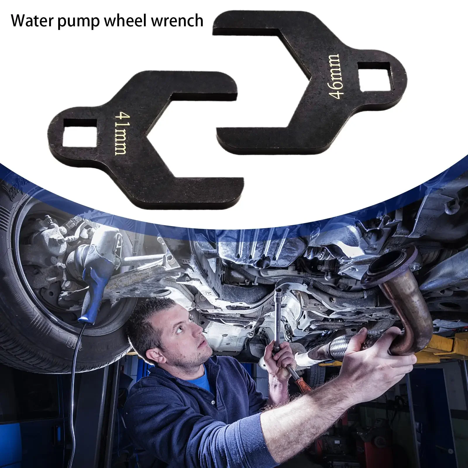 41/46mm Water Pump Wrench for GM 1.6L Timing Belt Tension Spanner Removal Tool Car Timing Pump Wheel Adjustment Spanner view 6