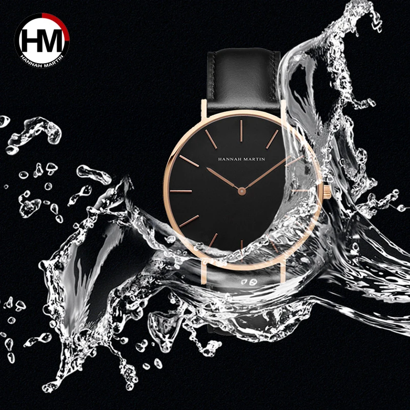 Hannah Martin Top Brand Fashion New Quartz Watch Luxury Business Men\'s Watch High Quality Ultra Thin Clock Hot Relogio Masculino