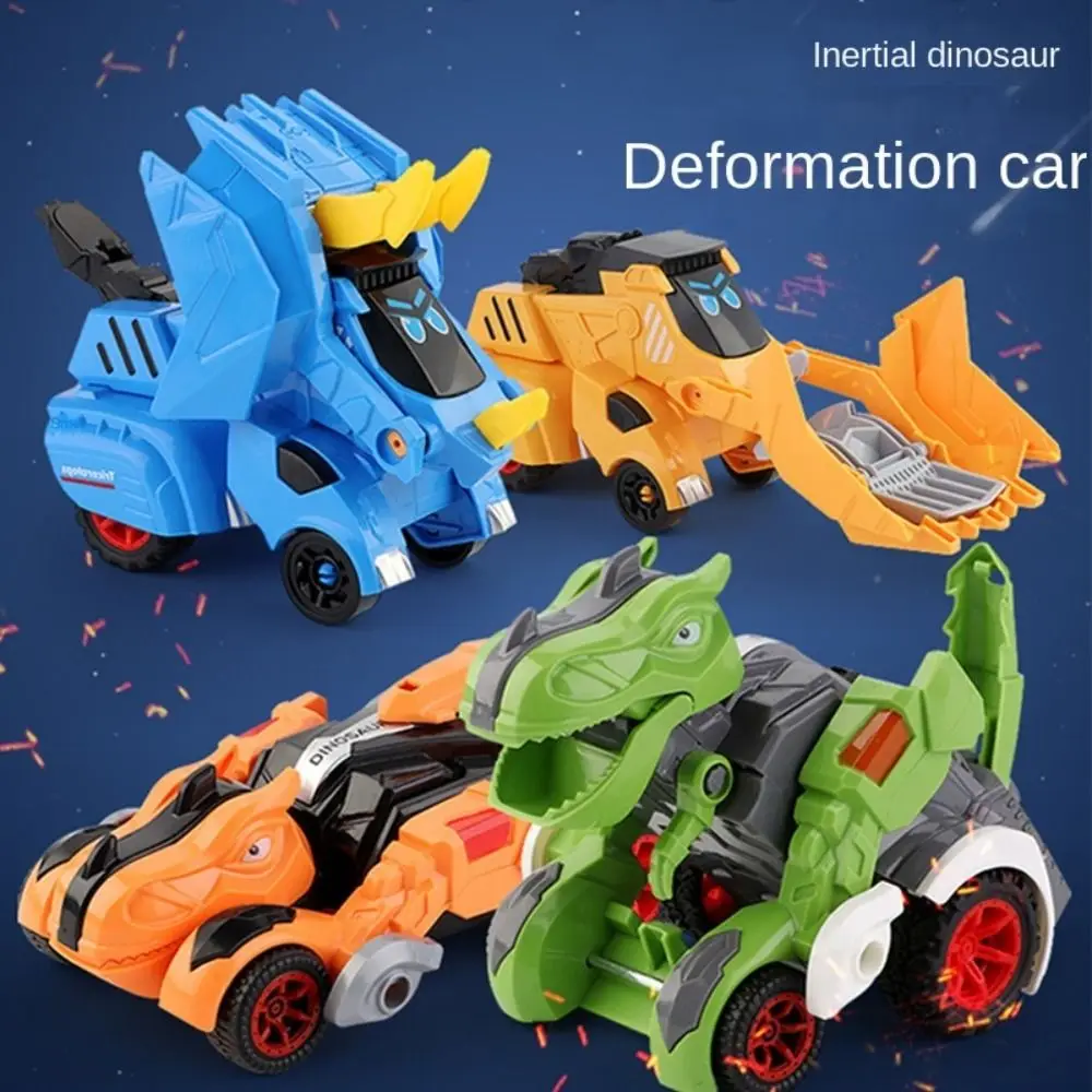 

2 In 1 Truck Transformation Car Toy Children Dinosaur Car Transformer Toys for Boy Deformation Figures Robot Toys T-Rex Chariot