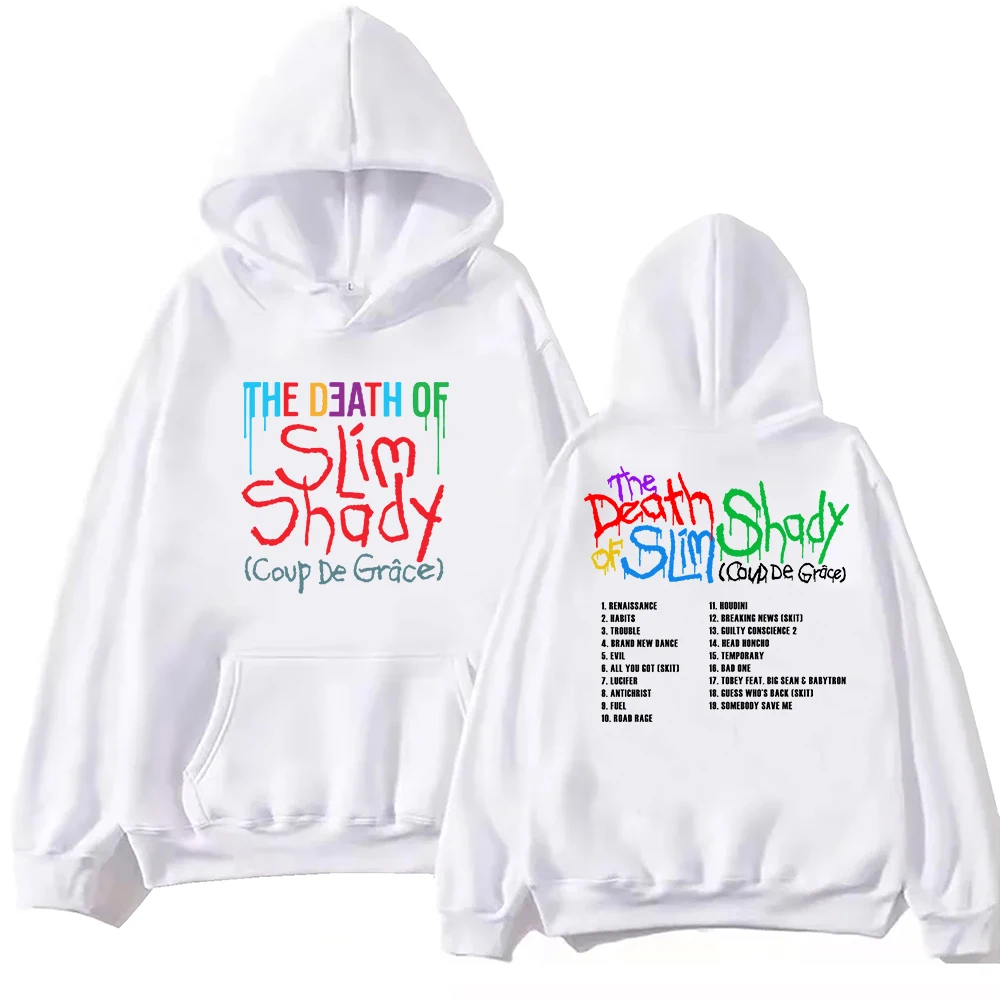 Eminem The Death Of Slim Shady Hoodie Harajuku Pullover Tops Sweatshirt Fans Gift