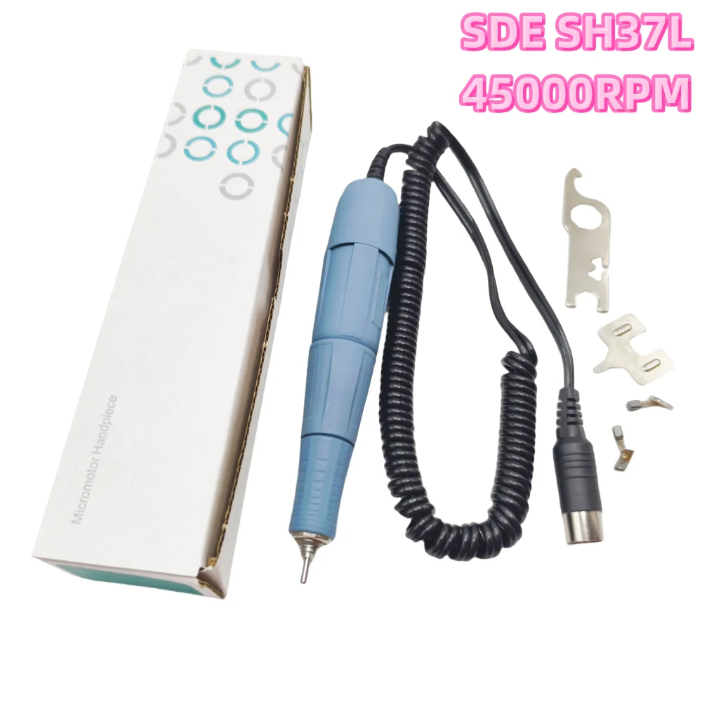 

Ручка для маникюрного аппарата STRONG 210 45000 об/мин с микромотором, полировальная насадка Marathon SH37L M45C, электрический маникюрный инструмент.