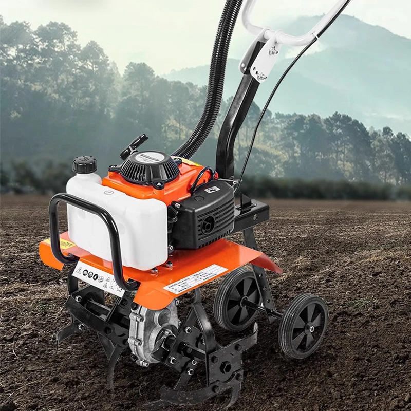 

Multi-function Rotary Cultivator Gasoline Micro-Cultivator Small Ditching Plowing Tilling Soil And Loosening Soil Cultivator