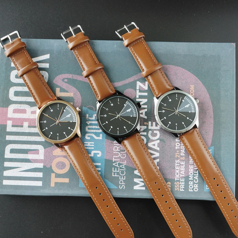 

Деловые часы мужские минималистичные модные арабские цифры циферблат кварцевые часы водостойкий кожаный ремешок часы для мужчин подарок