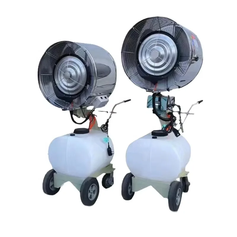 Industrial Oscillating Mist Fan, Centrifugal Humidifier, Outdoor Greenhouse Spray Fan for Large Space Cooling