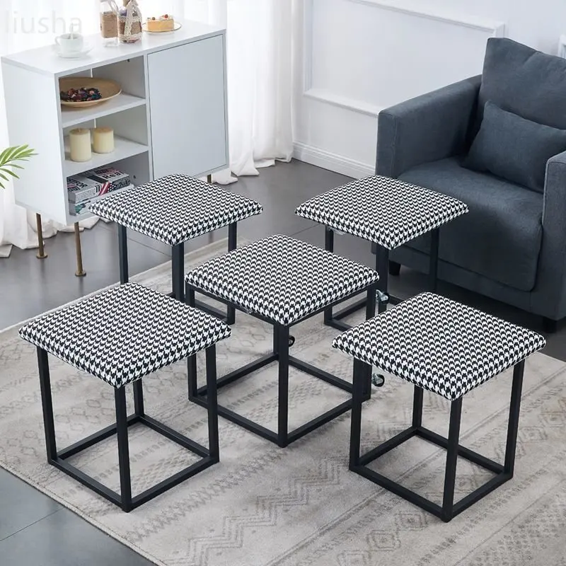 Multi-functional combination storage stool five-in-one Rubik's cube stool, home living roomcoffee tablesofa stool, small stool