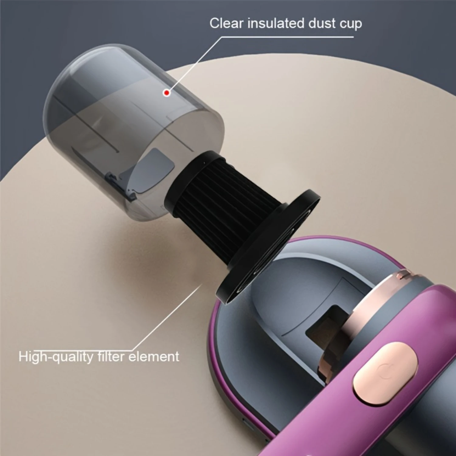 1 قطعة مكنسة كهربائية محمولة لاسلكية معدات إزالة الغبار أريكة المنزل العث متر للمراتب مع ضوء الأشعة فوق البنفسجية والسيارات