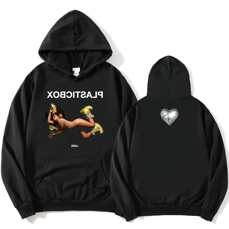 Jade Plastic Box Hoodies THAT'S SHOWBIZ BABY! Letter Printing Sweatshirts Winter Fleece Male Hooded Pullovers Streetwear Women