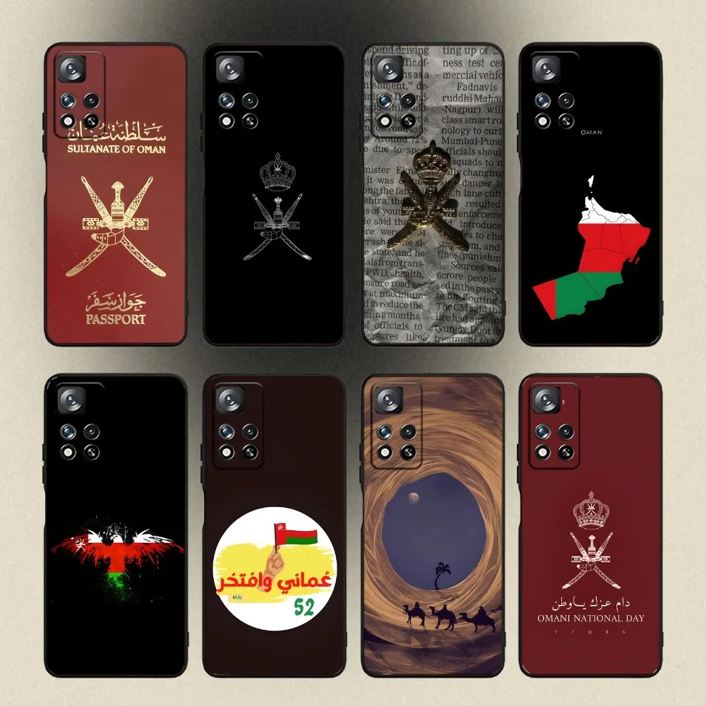 Oman Passport Flag Phone Case For Samsung Galaxy A20,A21s,A22,A31,A32,A52,A53,A72,73,A80,A91 Soft Black Cover