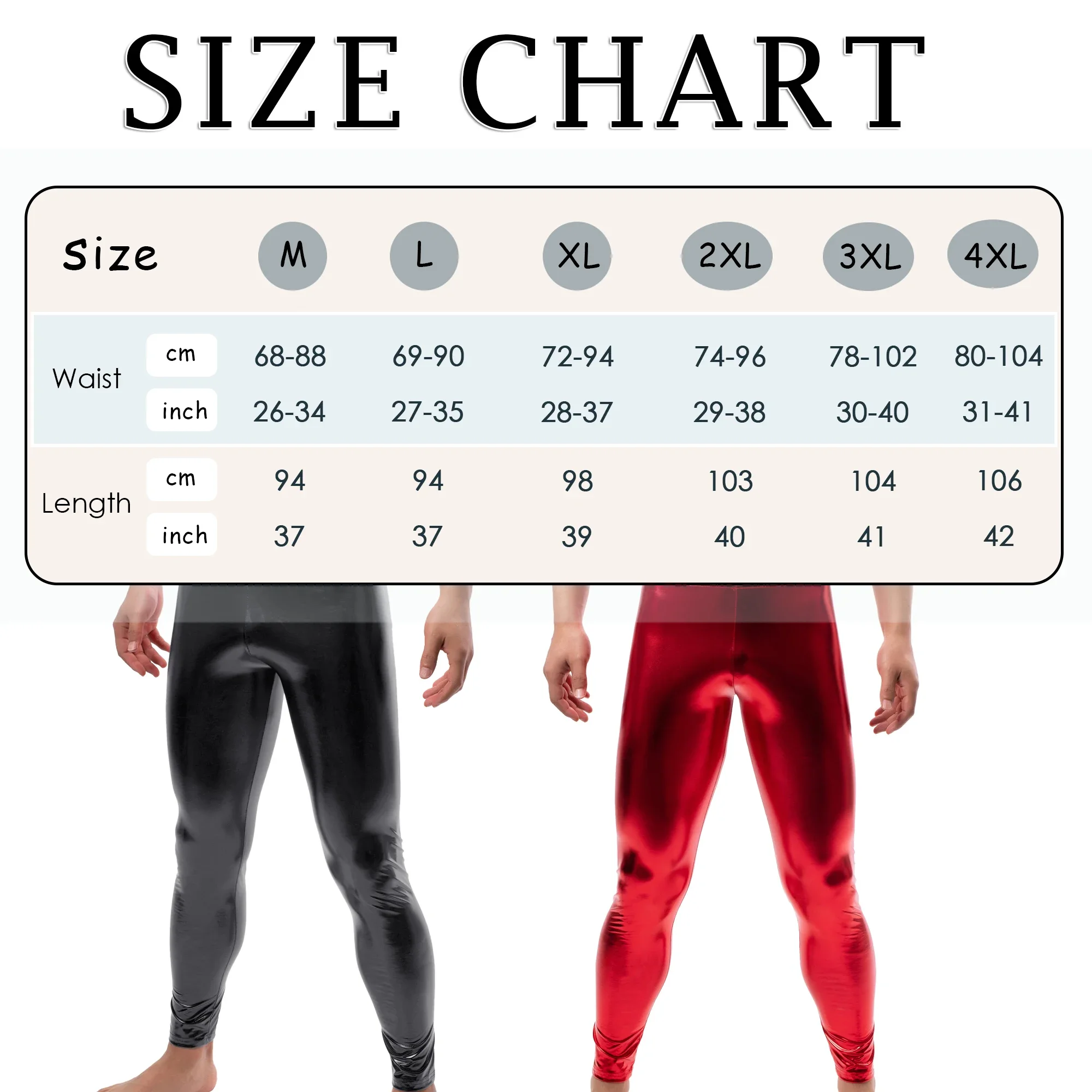 YUFEIDA Men's Sexy Pants PU Leather Wet Look Skinny Pouch Pant Male Black Sexy Nightclub Trousers Clubwear Tights Men's Clothes