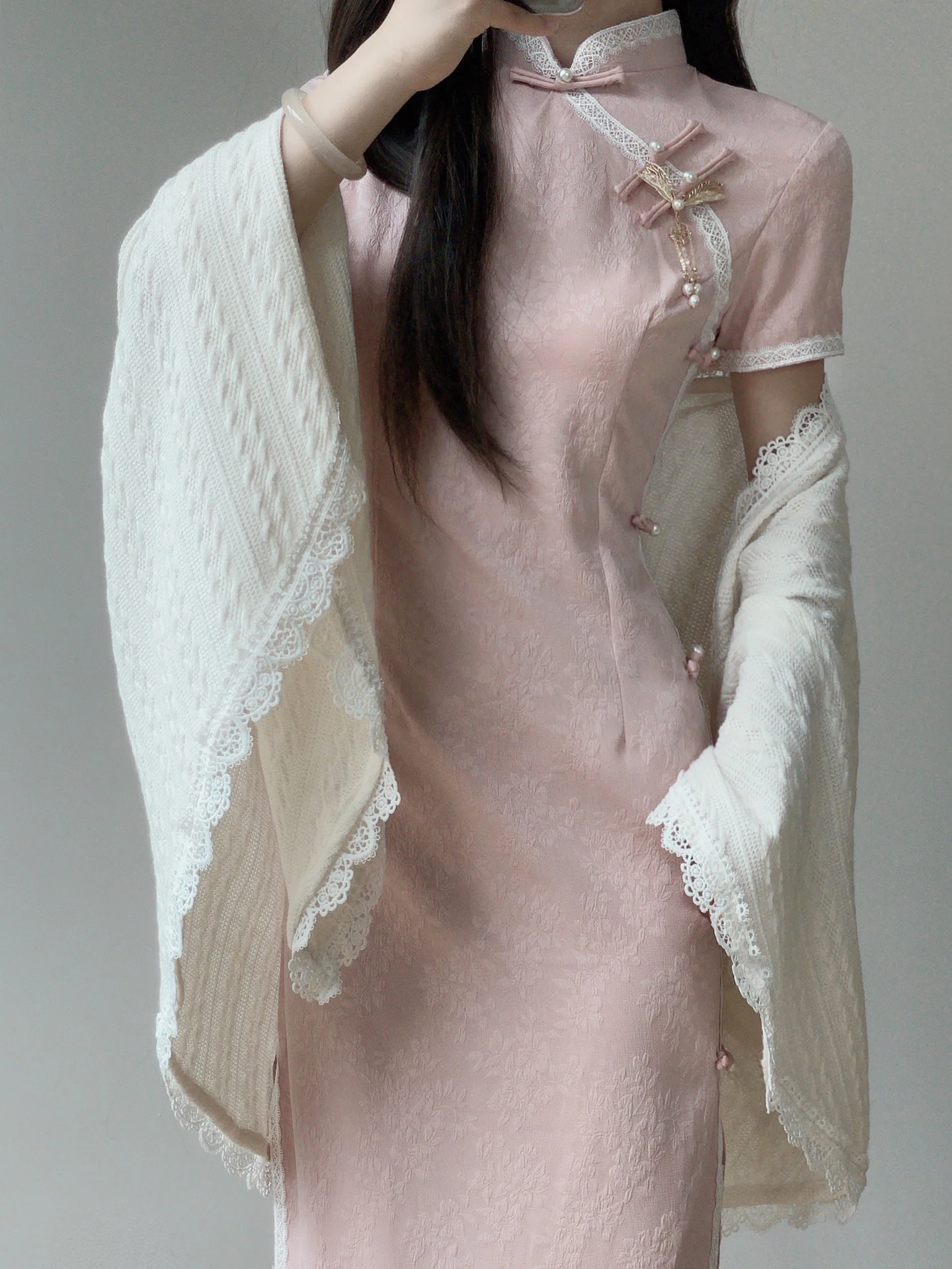 

Ting Yue Ling New 2026 Young Beautiful Chinese Sle Girl Dr High Waist A-Line Skirt ort Sve Mid-Length Casual Wear