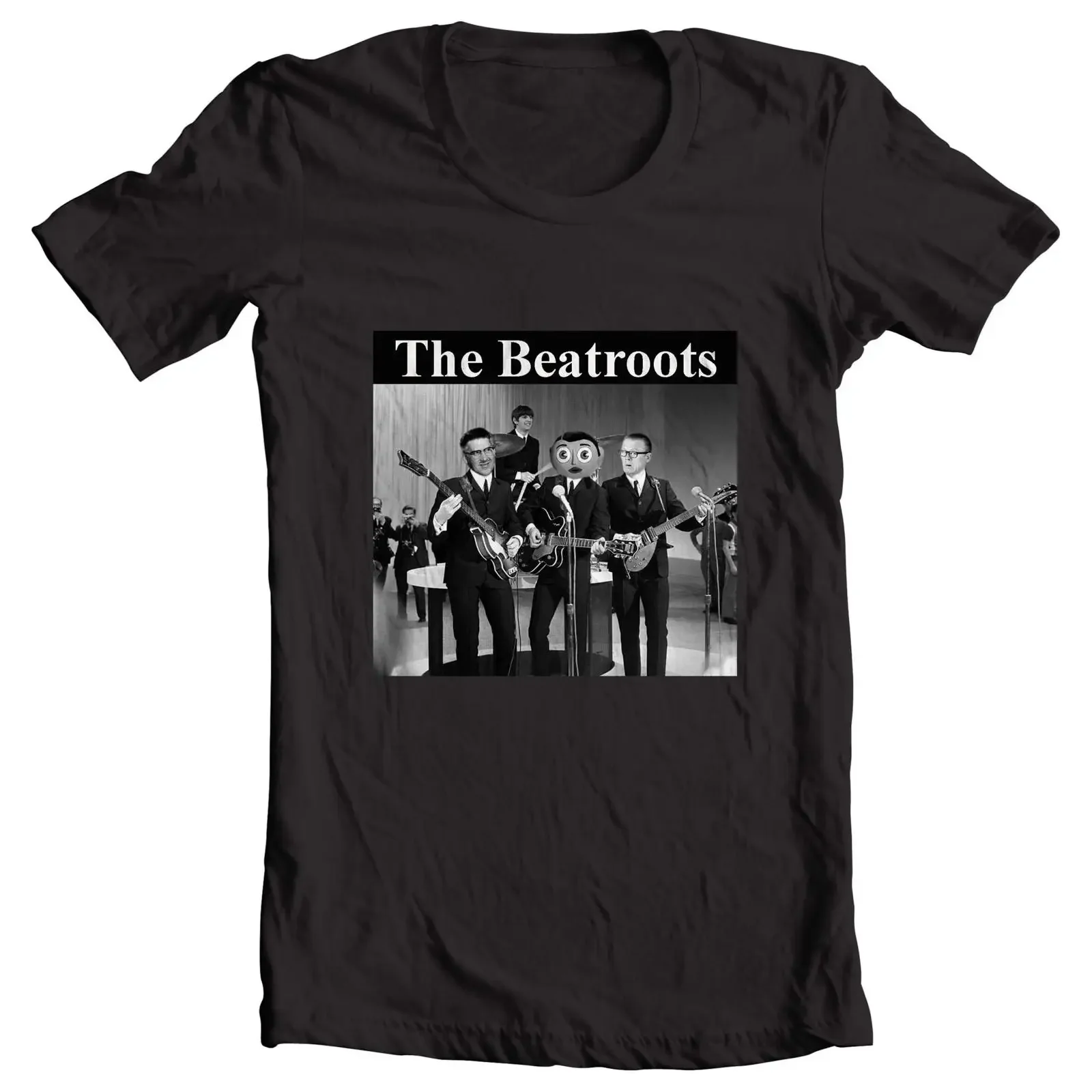 Футболка The Beatroots Pop Group с изображением Фрэнка Сайдбоммута, Контрофаунарта Артура Стронга, Джона Шатлвурта, винтажная, с эффектом потертости, унисекс.
