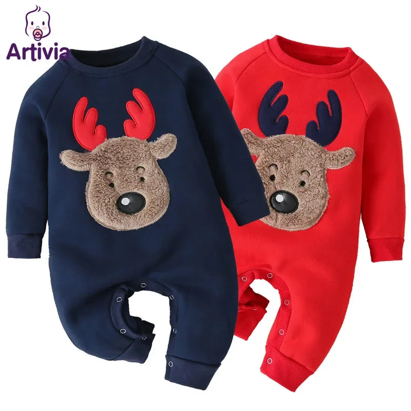 

Jumpsuit for Toddler Christmas Long Sleeve Cotton Baby Girl Boy Winter Clothes for Newborns Baby Girls Boys Clothes Romper 0-12M