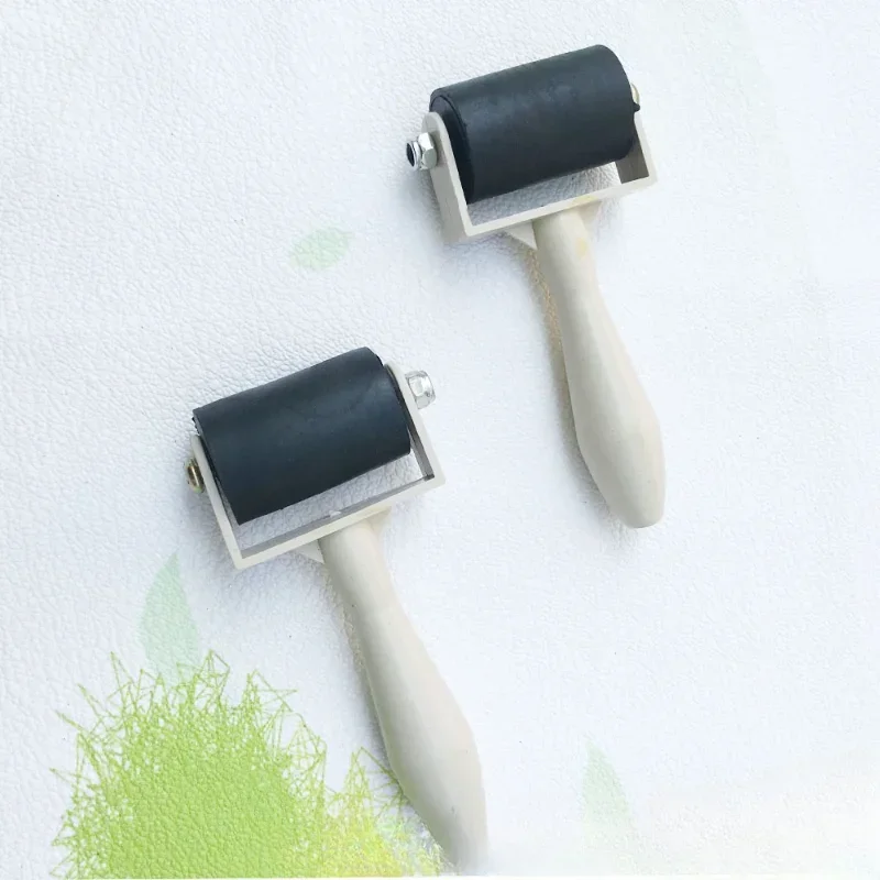 

Lightweight Rubber Roller for Anti Skid Tape, Construction Tools, Printmaking Inking Block, 3pcs