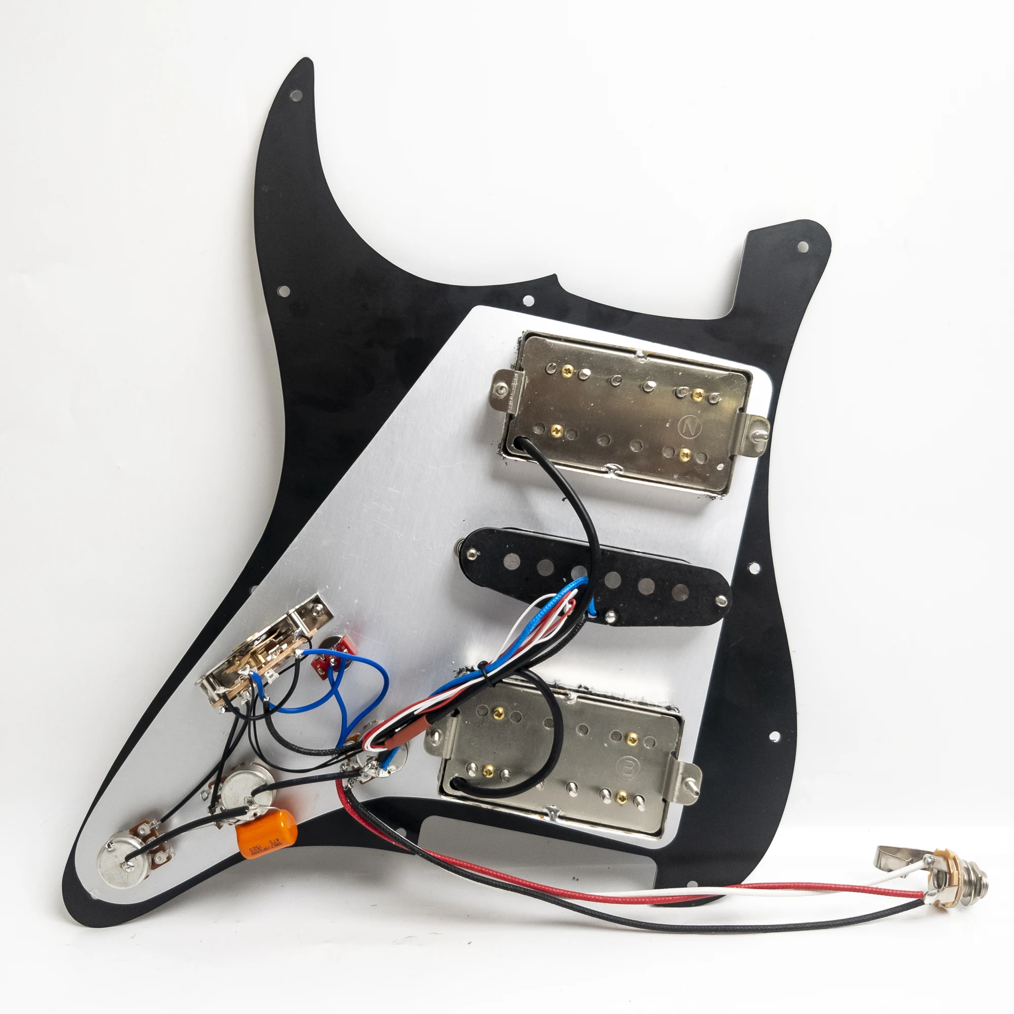 Guitar Prewired Loaded Pickguard With HSH Ainico 5 Humbucker Pickups Set For ST Electric Guitar