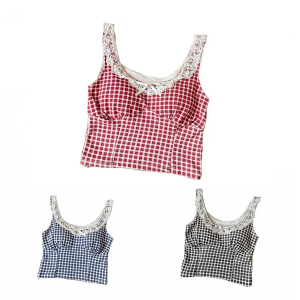 شريط شبكة Y2k سليم المحاصيل الأعلى الحلو أكمام الدانتيل سترة أعلى فتاة قاع قميص U الرقبة مقوس دانتيل بروتيل الشارع الشهير