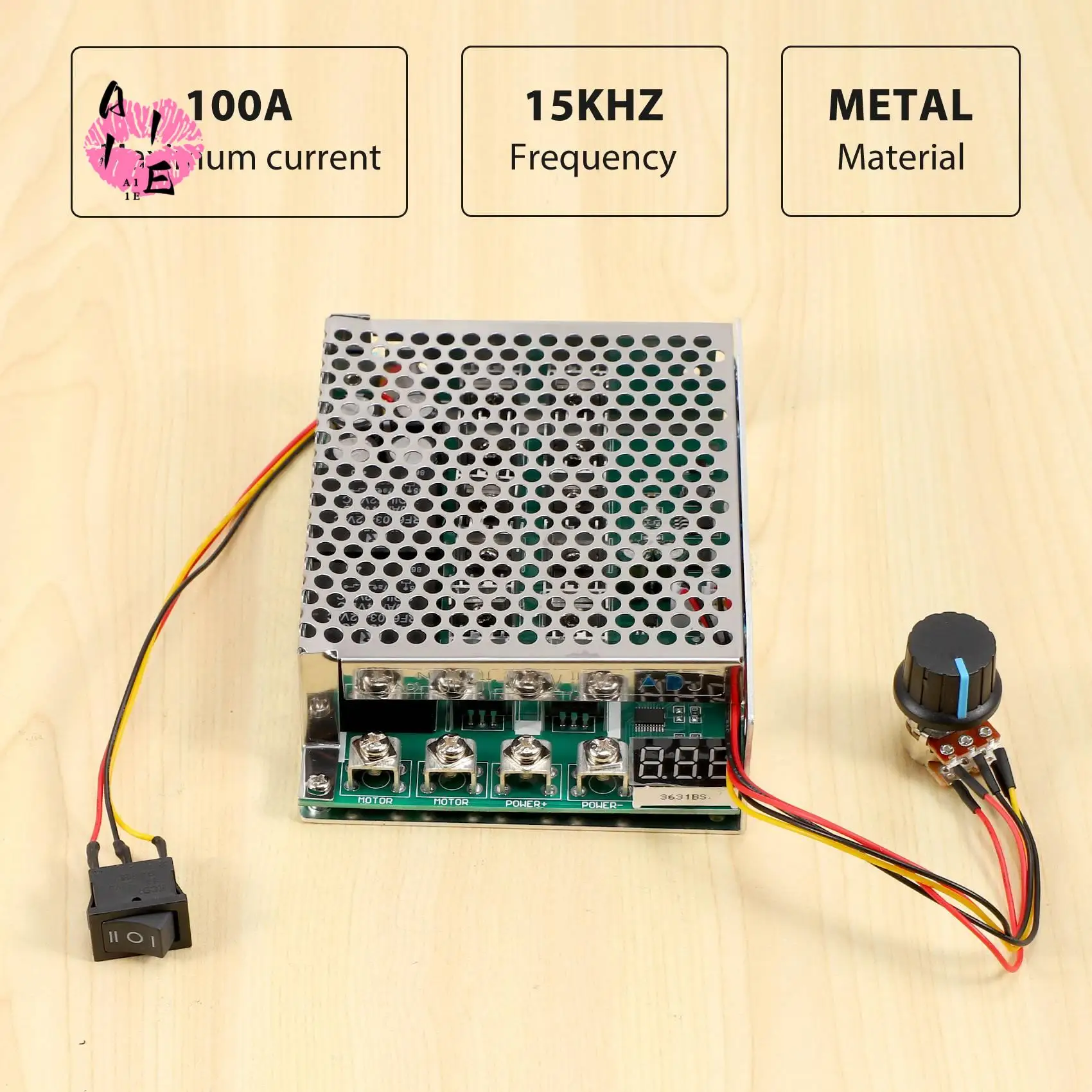A11E-DC 10-55V 100A 3000W Motor Speed Controller Reversible PWM Control Forward And Reverse Controller