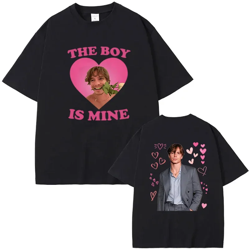 Nicholas Chavez This Boy Is Mine T Shirts Hip Hop Short Sleeve Harajuku T-Shirts Fashion Men Women Tops Streetwear Graphic Tees