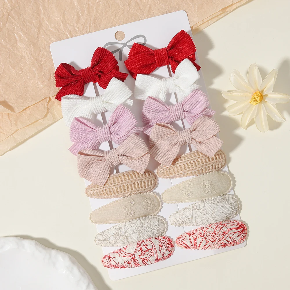 16 Stück/Set, süße Haarspangen mit Schleifenmuster und BB-Clips, Haaraccessoires, geeignet für Kinder, Babys und Mädchen, als Geschenk. – Detail 18