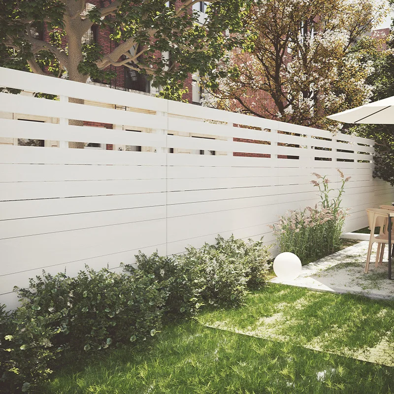 Antiseptic wood fence rooftop outdoor garden partition courtyard  terrace outdoor villa