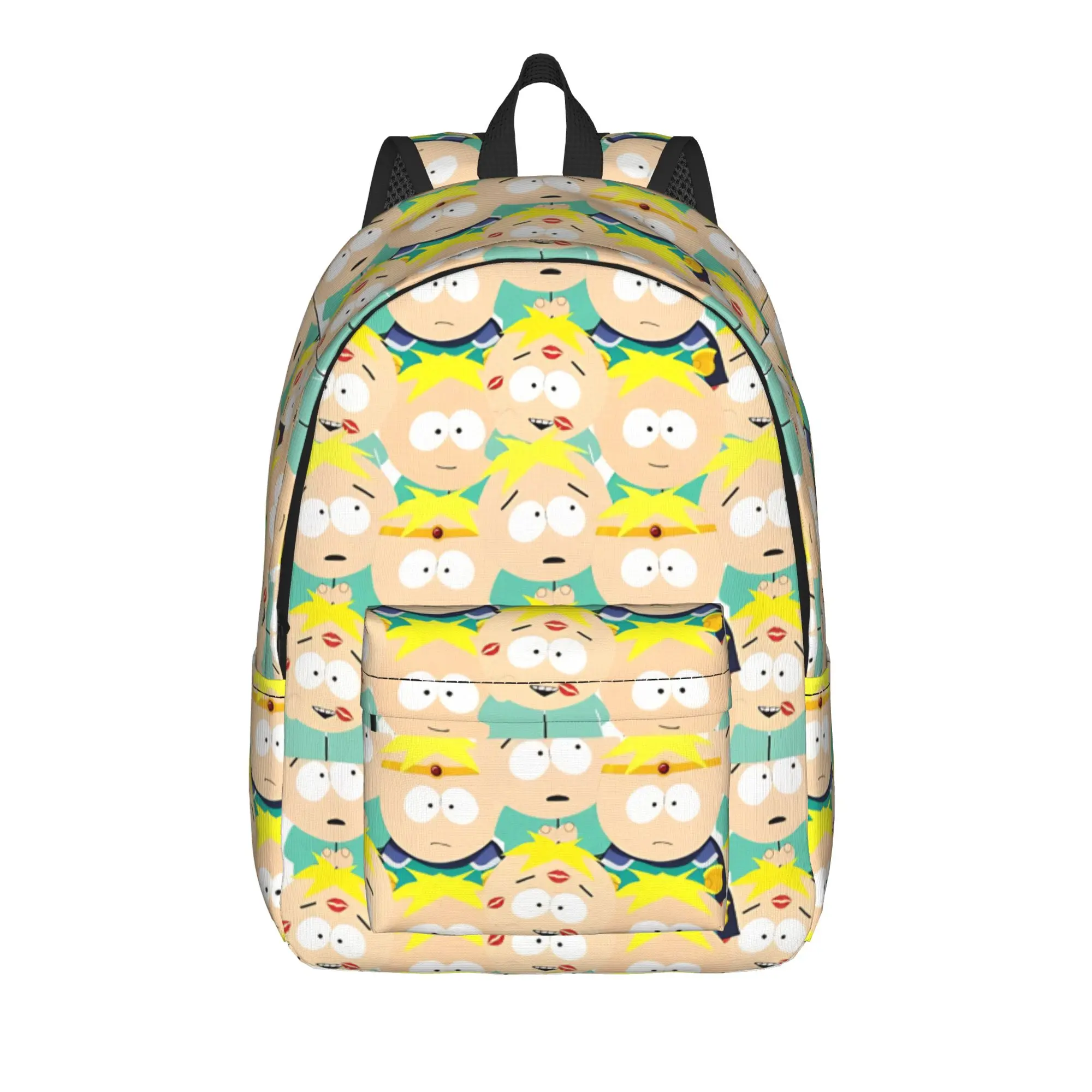 

S-South Park Backpack Back to school season Butters stotch collage Fashionable Backpack