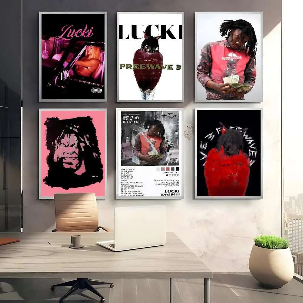 Talented Rapper Wake Up Lucki Poster Premium Living Space Decorative Art & Stylish Home Decor