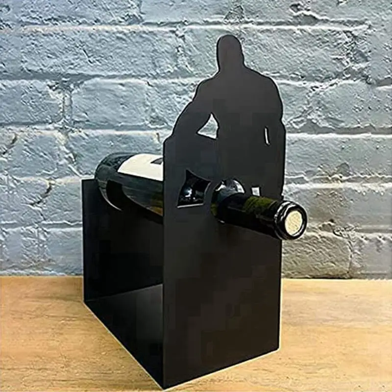 NEW HOT In Stock-Table Top Wine Rack, Wine Display Stand With Character, Separate Wine Storage Room In The Kitchen Family Bar