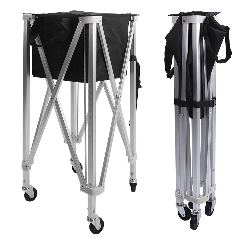 Foldable Tennis Cart Aluminum Alloy Portable Coaching Cart Factory Direct Tennis Storage Box Cart Coach Cart Tennis Cart view 6