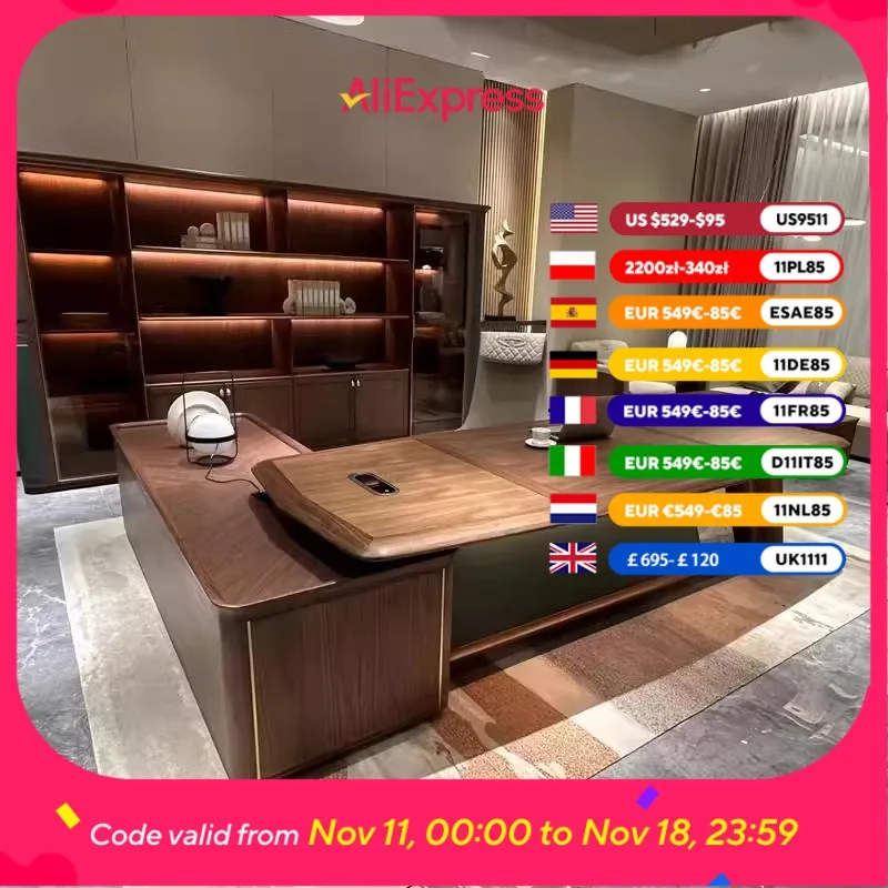 

L Shape Desktop Office Desk Writing Designer Height Drawers Office Desk Organizer Wood Luxury Mesa De Escritorio Furniture