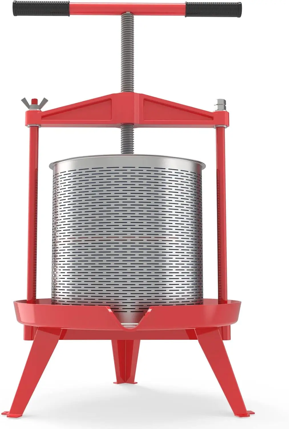 

3.69 Gallon Heavy-duty Cross-beam Stainless Steel Fruit and Wine Press