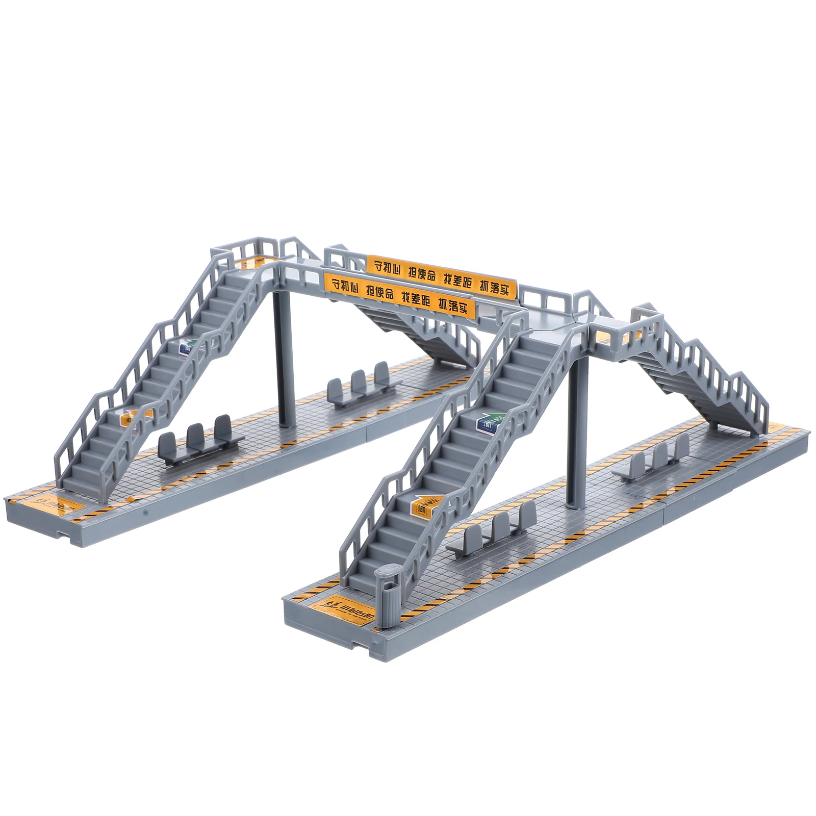 1 Set Railway Footbridge of DIY Model Train Footbridge Sand Table Model DIY for Train Railway Building Model Kit Sand Table