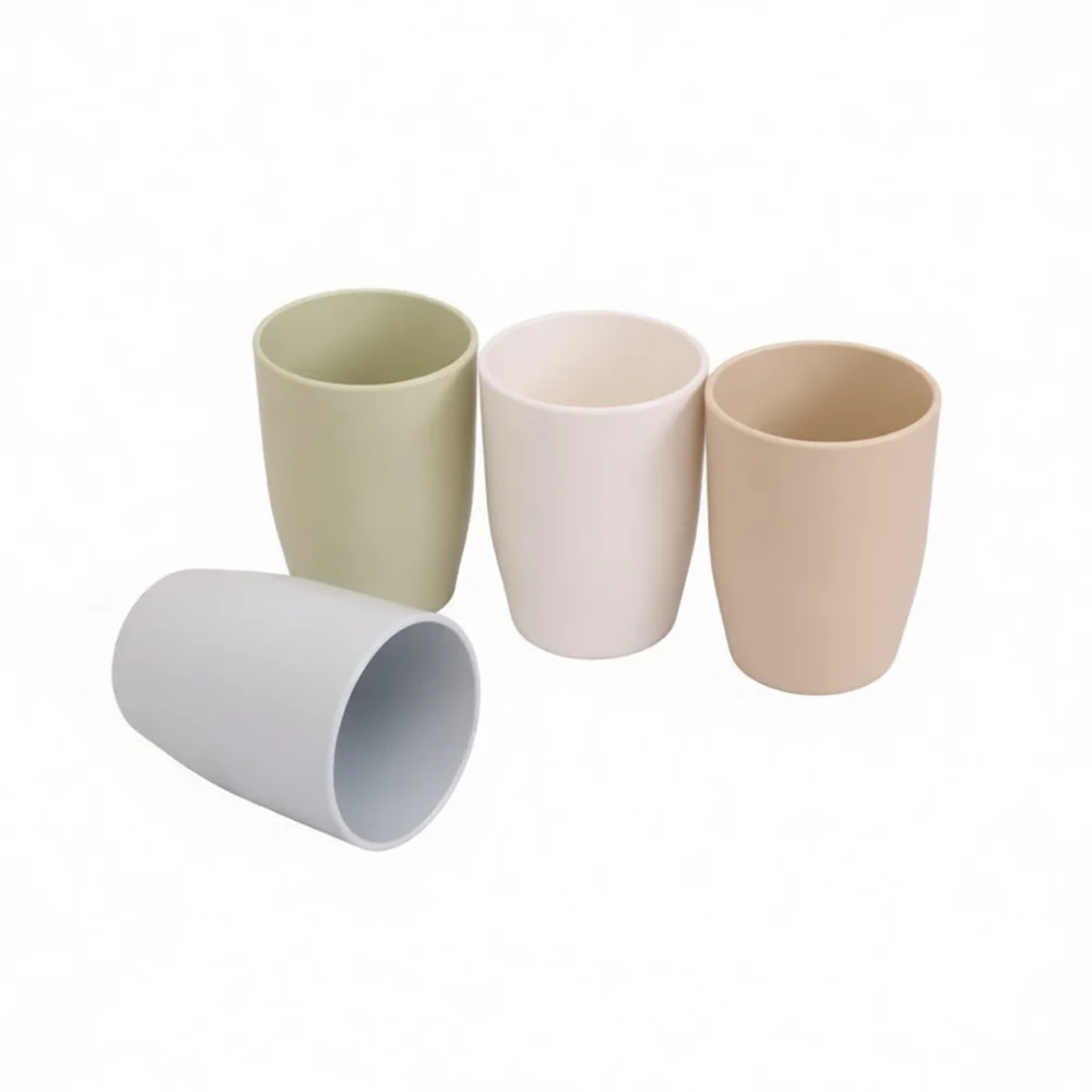 Simple Bathroom Gargle Cup Durable Plastic Toothbrush Holder Modern Style Washing Mug Daily Home Hotel Practical Supplies