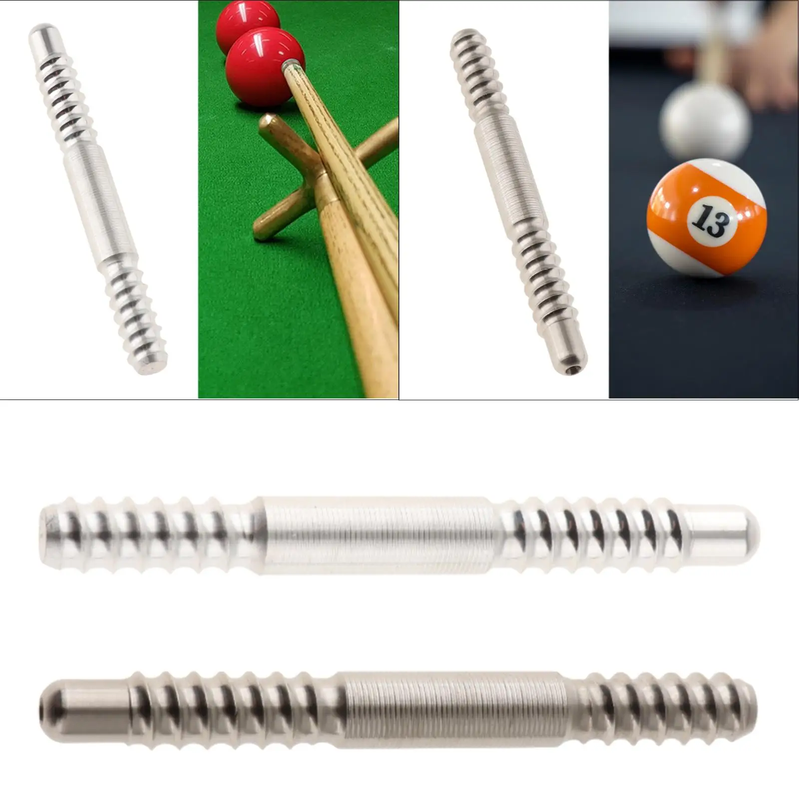 Billiards Pool Cue Joint Pin, Shaft Fittings, Repair Supplies, Hardware Easy to Install Pool Cue Joint Connecting Screws