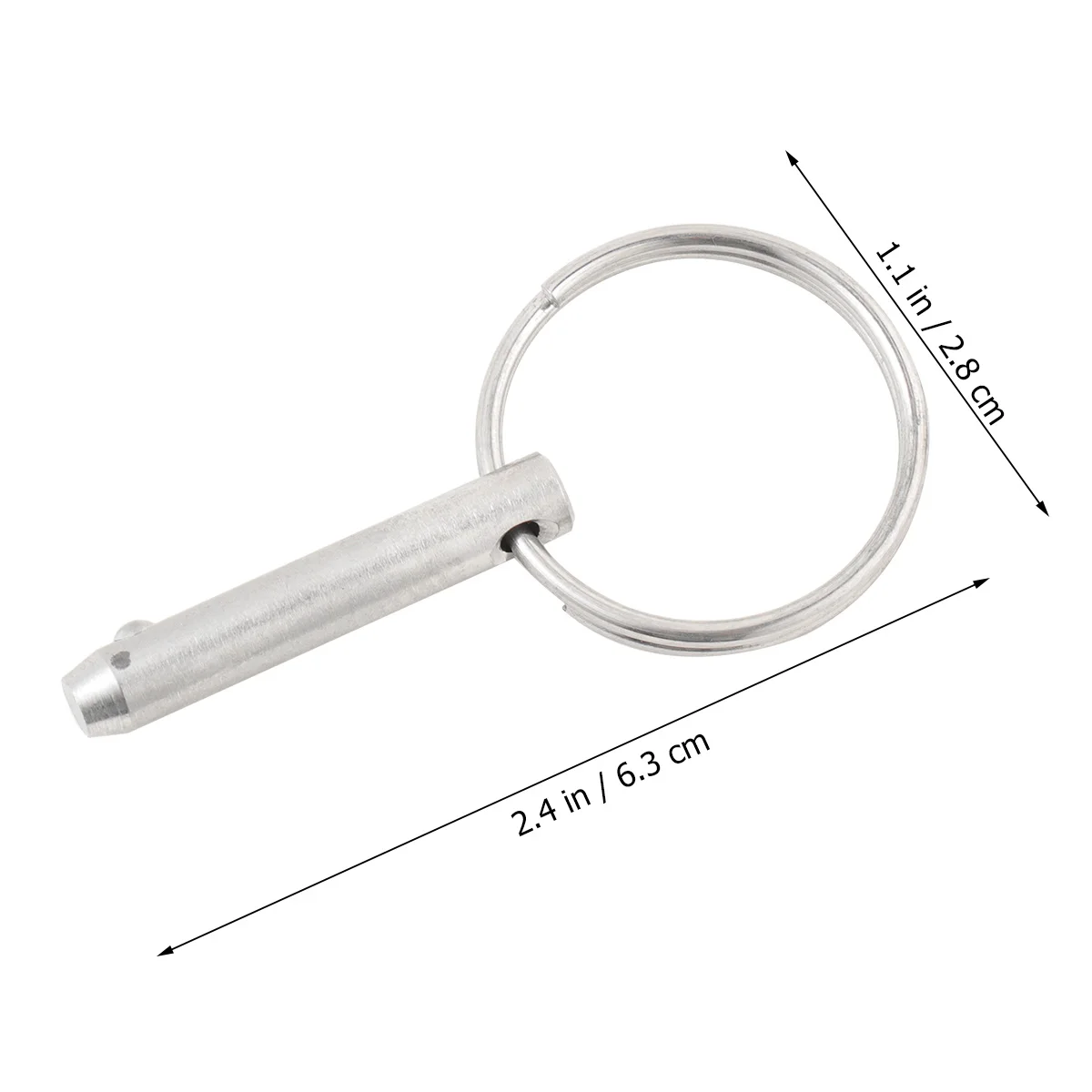

2 Pcs Marine Safety Pins Boat Hardware Bimini Ball Clevis Parts and Accessories
