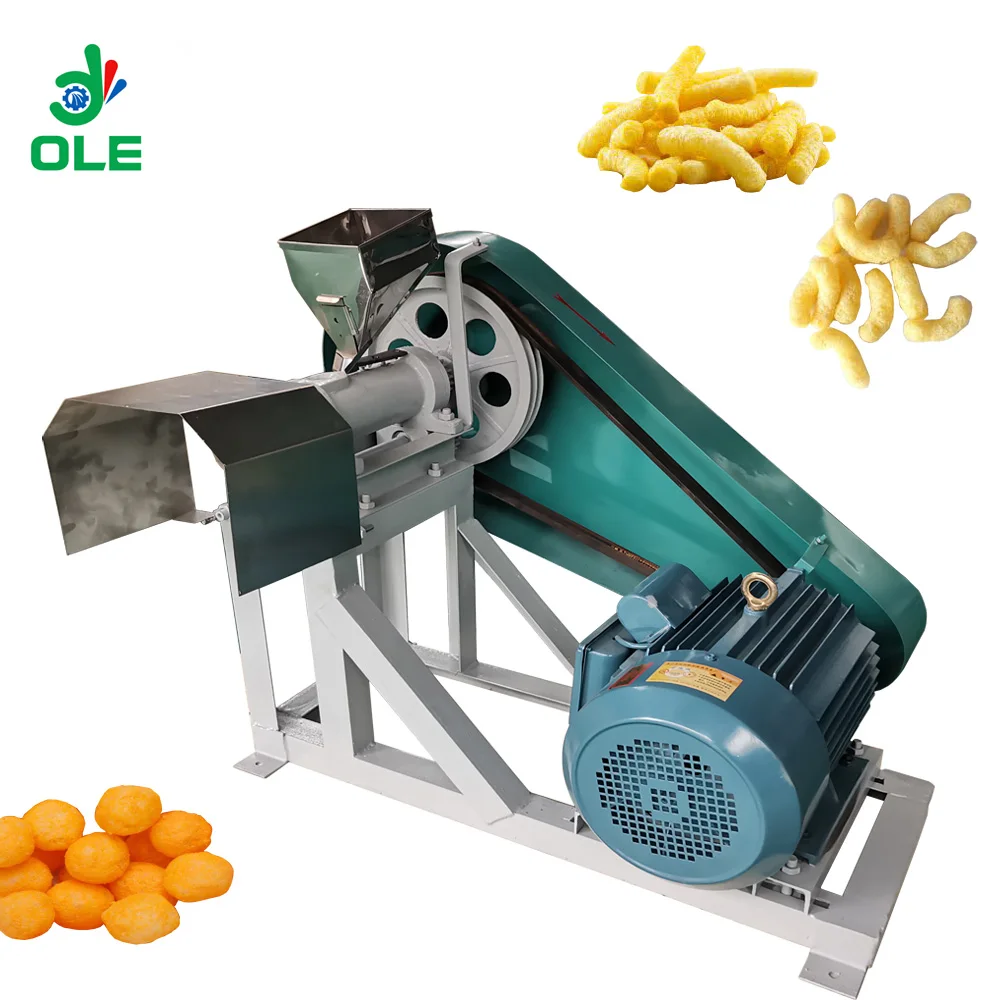 Automatic Snack Food Extruder Machine Electric Small Scale Grain Puff Making Machine Puffed Rice Ball Extruder Machine