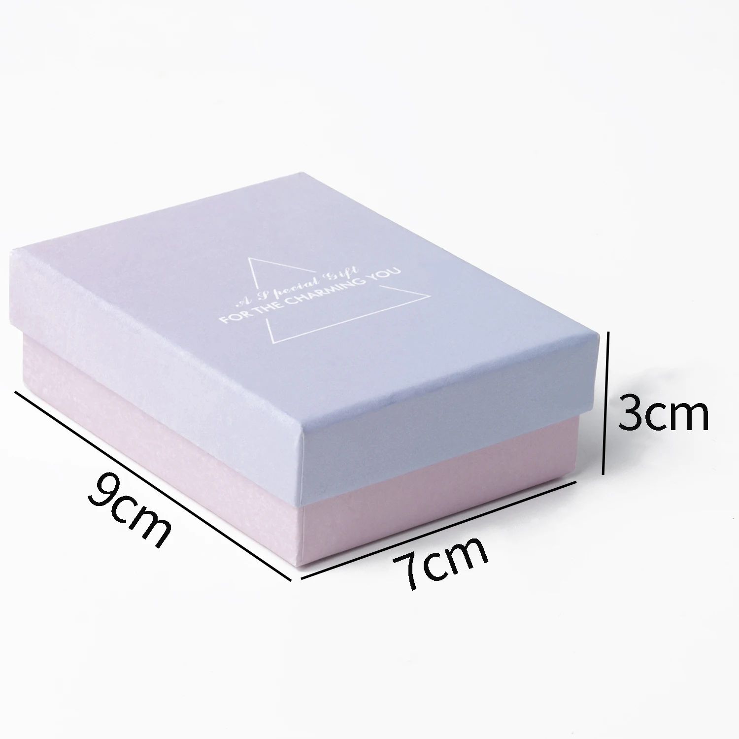 1PC Square Jewelry Organizer Box Gradient Color Kraft Paper Display Gift Boxes Engagement Ring for Earring Necklace Bracelet