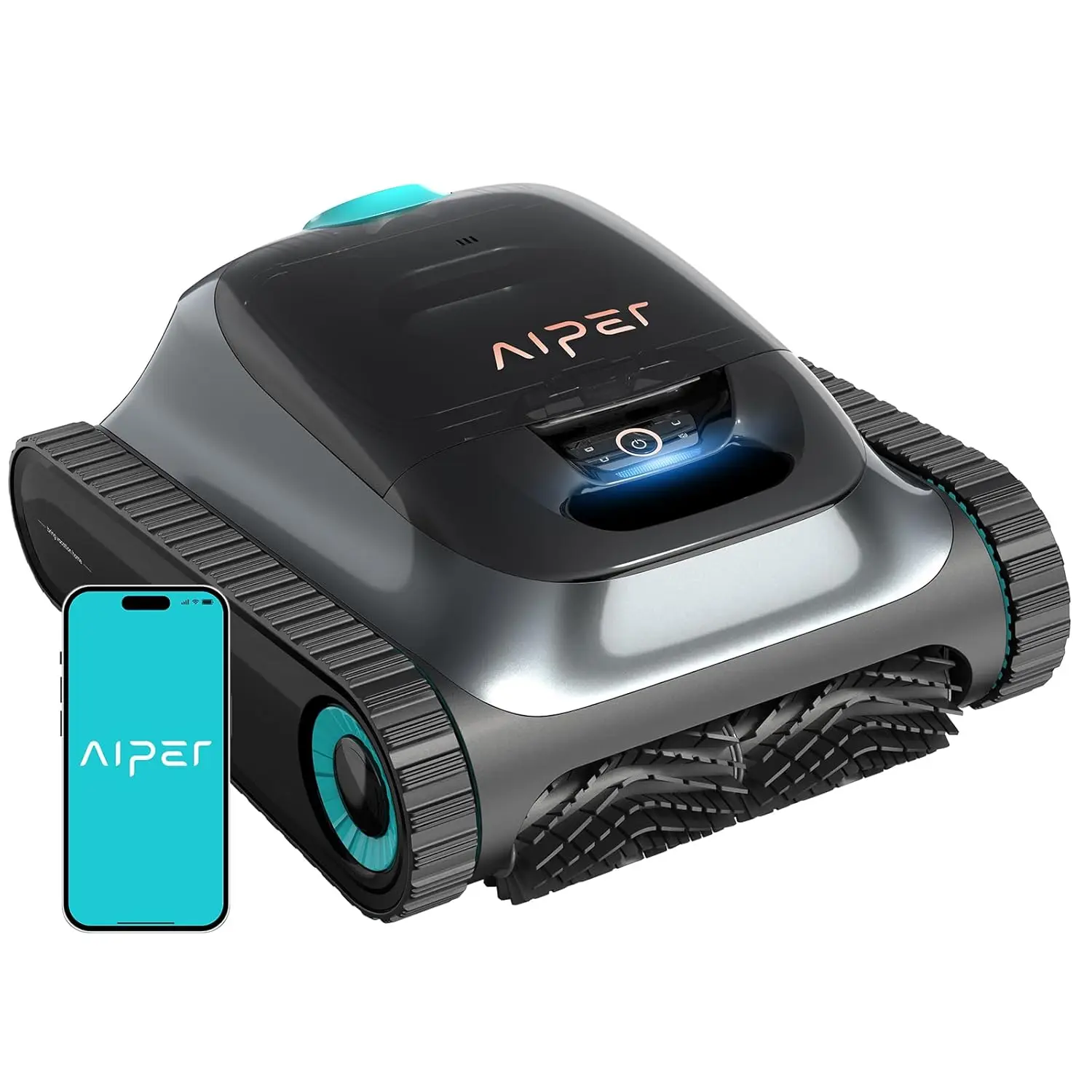 

Scuba S1 Robotic Pool Cleaner, Wall & Waterline Cleaning, Dual Filtration, Extended 180-Min Battery Life, Smarter, Custom