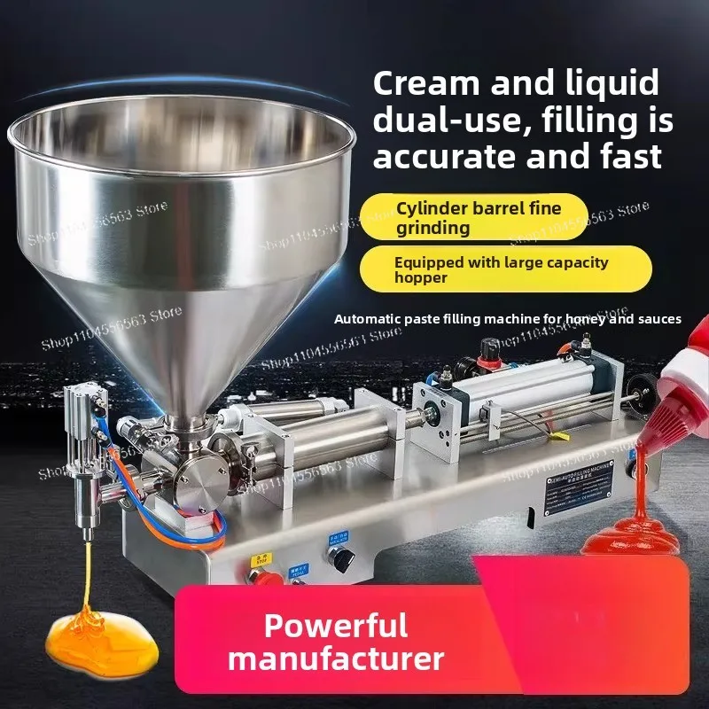 G1WTD Horizontal Pneumatic Filling Machine, Automatic Quantitative for Liquid & Paste, Laundry Detergent/Wine/Sauce Filling