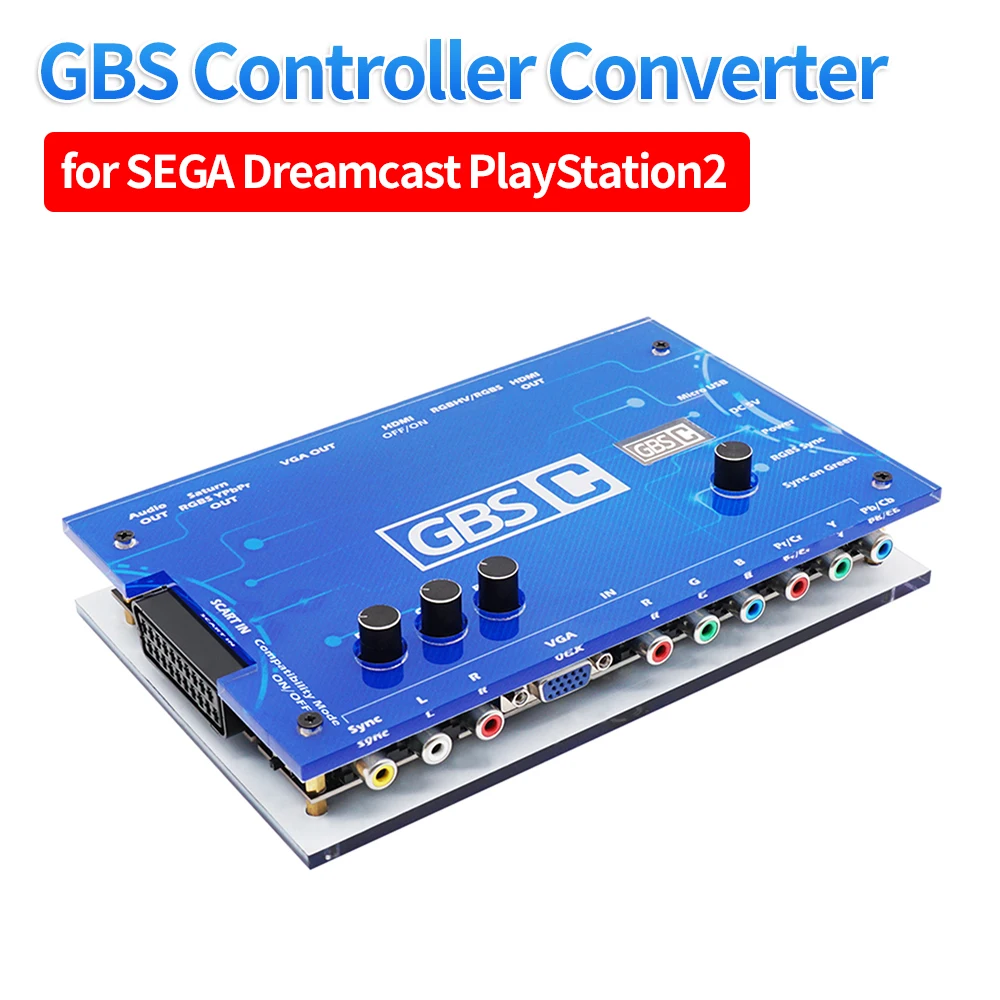 GBS Controller Converter Retro Game Consoles GBS Control GBSC Video Converter Accessories for SEGA Dreamcast PlayStation2