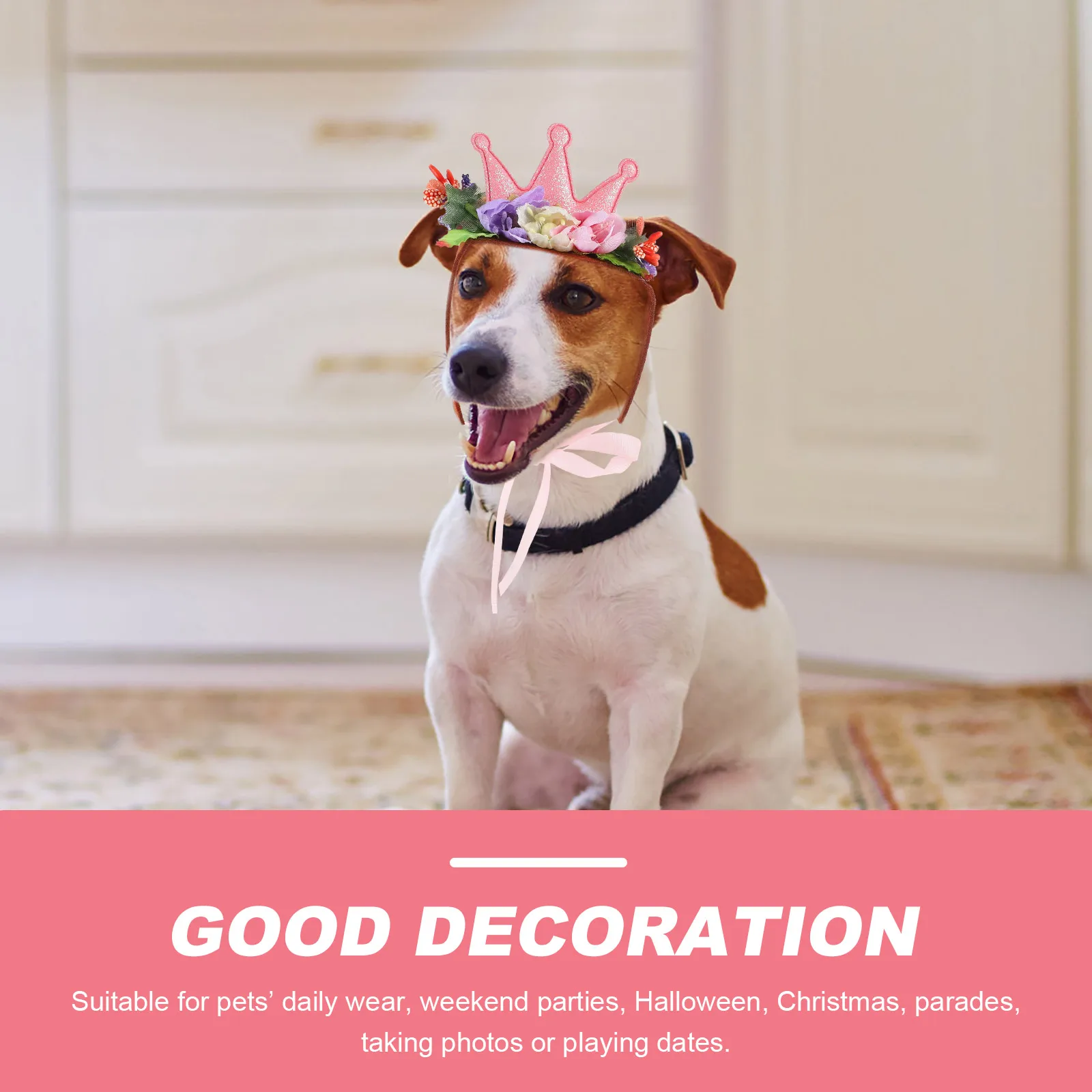 

Pet Crown Tiara Dress Headdress Party Grooming Costumes for Pets Cat Headband Crowns Headwear The