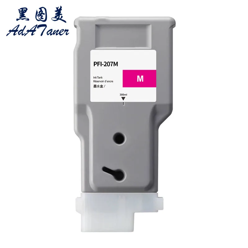 PFI-207 MBK PFI207 PFI 207 Premium Color Compatible InkJet Ink Cartridge For Canon IPF 680 685 780 785  IPF680 IPF780 Printer