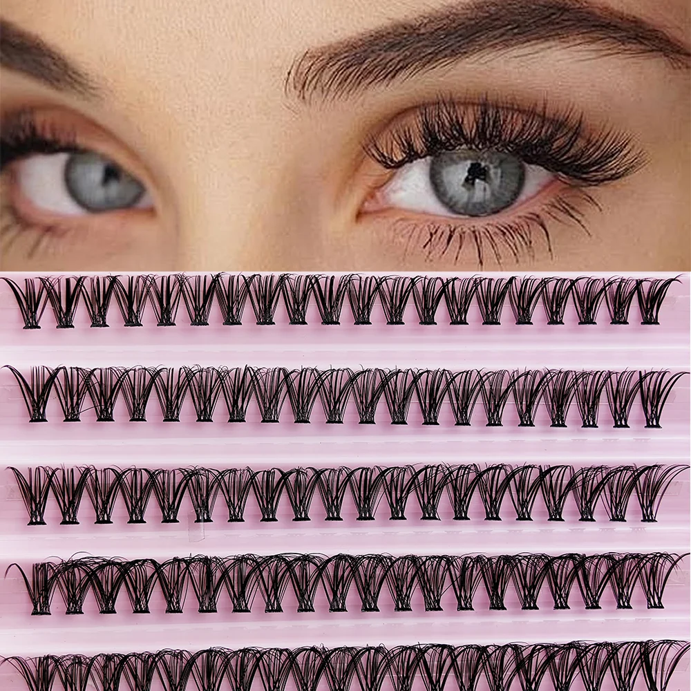 ‌ Einzelne Cluster-Wimpern für Anfänger: Natürliche, Realistische & Voluminöse Westliche Wimpern mit Ultra-Weichem, Flexiblem Band