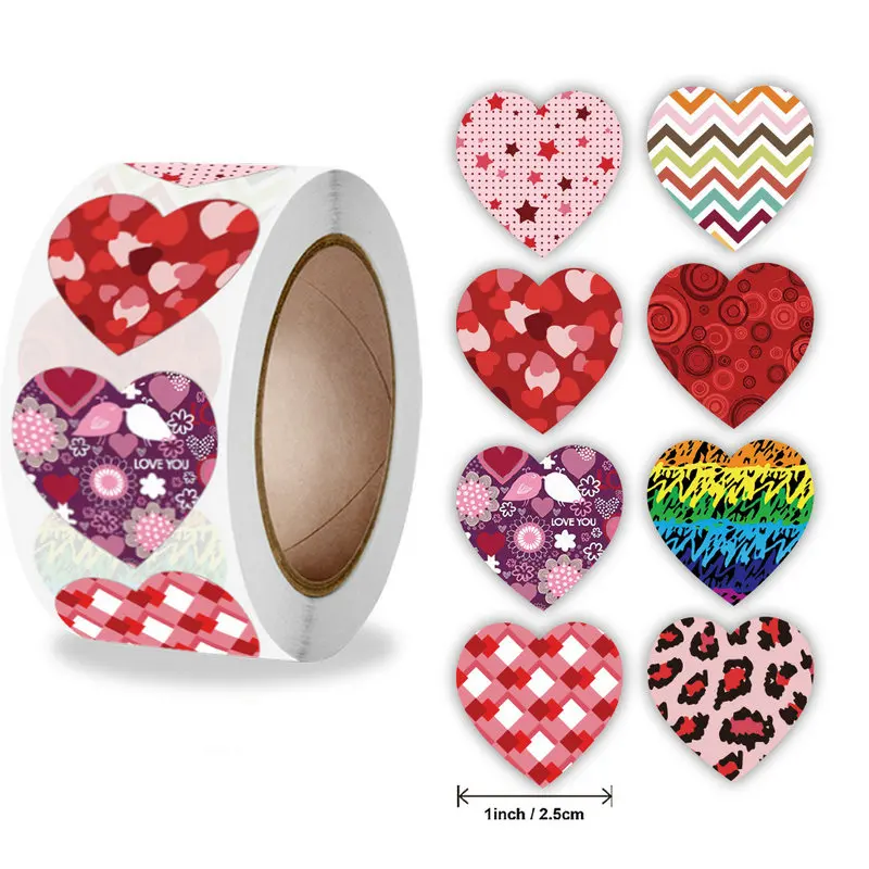 New Wholesale Valentine’s Day vindicate Love sticker Cardioidary Gift weddings decoration Self-adhesive labels
