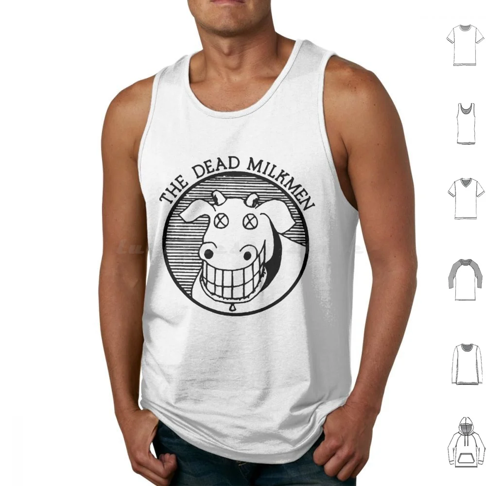 

Dead Milkmen Cow Logo White Licensed Adult Cow Tank Tops Vest Sleeveless Dead Milkmen Cow Logo White Licensed Adult Cow