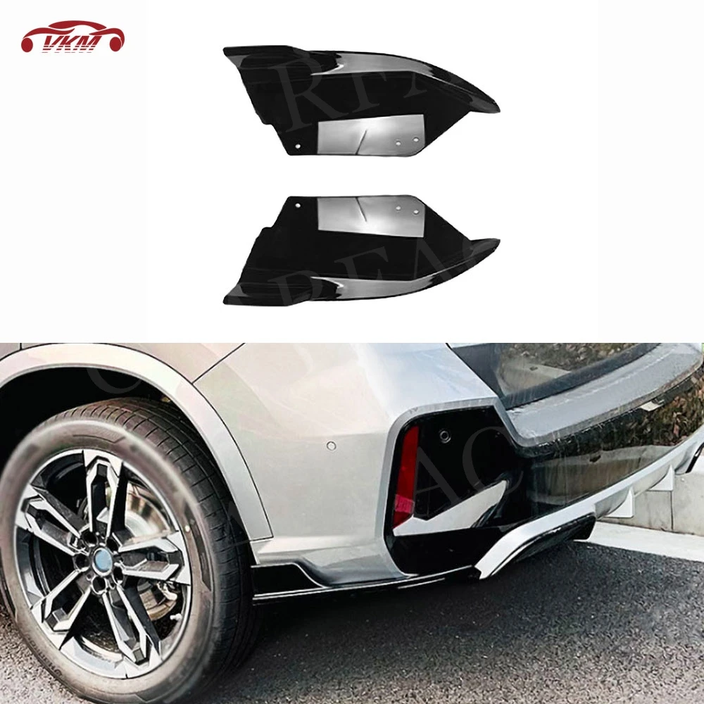 

ABS Material Rear Bumper Lip Splitters Aprons Flaps for BMW X1 IX1 U11 M Sport 2023+ Rear Splitters Body Kits Car Accessories